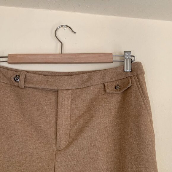 VINTAGE 90s RALPH by Ralph Lauren Wool Wide Leg Trousers Women's Size 8 RARE - Picture 3 of 11